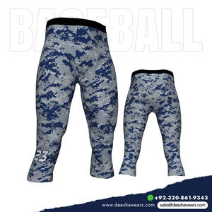 Short de sport de baseball à compression, trois quarts, coupe athlétique, respirant, antibactérien, évacuant l'humidité, extensible, pour l'entraînement - Product Image 3