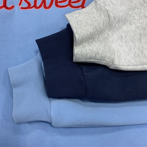 Sweat-shirt décontracté surdimensionné en coton de haute qualité 350 GSM, imprimé en relief, en molleton doux, avec broderie personnalisée - Product Image 5