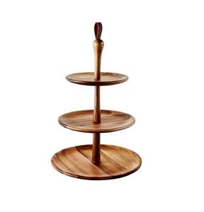 Arty Decor Cupcake Stand Plateau de service rond Table Dessert Stand Présentoir à gâteau en bois au prix de gros. - Product Image 3