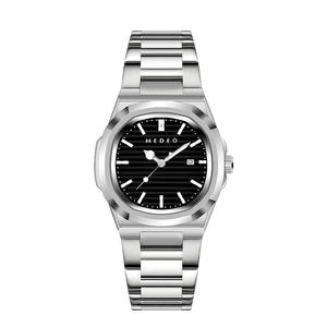 Reloj de Cuarzo Clásico para Hombre con Fecha, Acero Inoxidable, Resistente al Agua 3ATM, 42mm, Reloj de Pulsera para Negocios y Uso Diario - Product Image 2