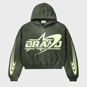 เสื้อมีฮู้ดกระเป๋าปักลายแดดจางหายไป100% ผ้าฝ้ายออร์แกนิกซักกรดฟรินเทอร์รี่สำหรับผู้ชาย - Product Image 5