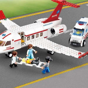 For Lego Mdicale <b>Ambulance</b> Arienne En Plastique Jouet Pour Enfants - Product Image 4