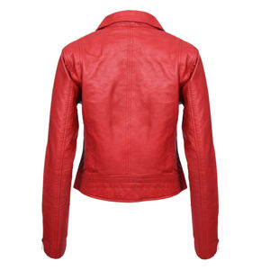 Chaqueta de cuero genuino para mujer de moda Diseño personalizado con precio bajo Característica transpirable hecha en fábrica - Product Image 3