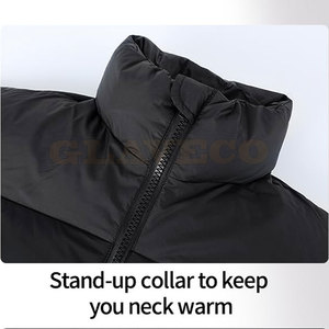Veste à bulles de haute qualité pour hommes, col montant, imperméable, respirante, hiver, en polyester, dernier design - Product Image 4