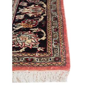 Tapis en soie noués à la main Gulmarg, motif floral bleu Pae-5706 pour usage domestique - Product Image 4