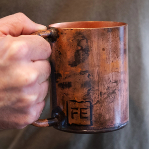 Cylindrical Pure Copper Hammered <b>Mug</b> With Handle for Bar and Restaurant Handmade Pure Copper Hammered <b>Mugs</b> Moscow Mule <b>Mugs</b> - Product Image 6