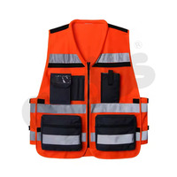 Gilet de travail industriel de construction uniforme de sécurité réfléchissant 100% vestes en polyester vêtements de travail vêtements de travail haute visibilité