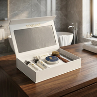 Boîte cadeau magnétique blanche personnalisée avec logo pour ensemble de soins masculins, emballage de luxe en carton rigide avec insert pour kits de barbier – Direct Usine