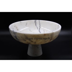 Fantastic Design Round Shape Marble Salt and Pepper Superior Quality Large Size Pure Marble <b>Sugar</b> <b>Bowl</b> From India Supply - Product Image 5