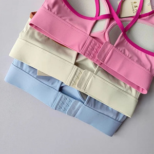 High-Impact Sports Bra for Women Shockproof Color <b>Block</b> Integrated Design for All Season Running & <b>Yoga</b> - Product Image 4