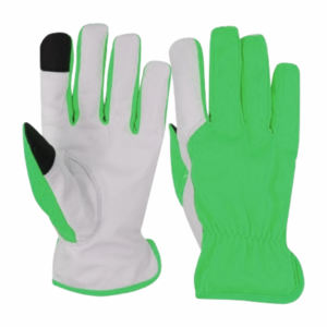 ถุงมือหนังวัวคุณภาพสูง ระบายอากาศได้ดี ป้องกันไฟฟ้าสถิต ป้องกันการสั่นสะเทือน ปรับขนาดได้ น้ำหนัก 11 ออนซ์ - Product Image 4