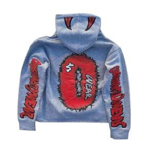 Sudaderas de invierno de algodón 100% pesado para hombre con Sudadera con capucha y sudadera con estampado de logotipo personalizado - Product Image 4