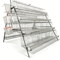 Cages à étages en forme de A à 4 niveaux à prix réduit