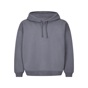 เสื้อสเวตเตอร์ผ้าฟลีซสวมหัวแบบเรียบมีฮู้ดพิมพ์ลายดิจิตอลและปักขนาดใหญ่ใช้ได้ทั้งชายและหญิง - Product Image 1