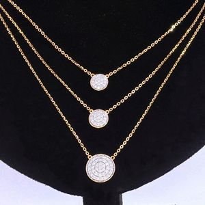 Collier de créateur avec chaîne en diamants ronds - Product Image 2