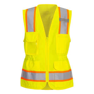 Vêtement de travail haute visibilité, veste de sécurité sans manches avec bande réfléchissante pour les travailleurs du bâtiment et les travailleurs en extérieur - Product Image 2