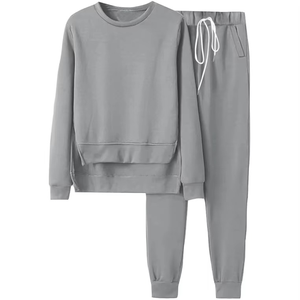 Conjunto de chándal recortado para hombre y mujer de calidad superior 2025, diseño de logotipo personalizado, conjunto de Jogger, Top corto con capucha para Fitness de invierno - Product Image 6