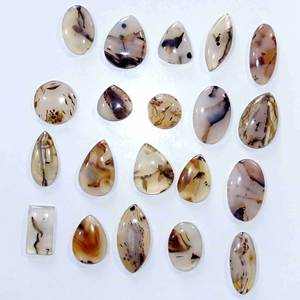 หินควอตซ์ธรรมชาติอัญมณีทรงหลังเบี้ยหินโมรา Montana แบบหลวม - Product Image 5