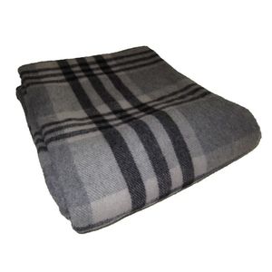 Couverture de lit élégante en laine 100% Luxe confortable avec motif solide et caractère pour un confort ultime - Product Image 5