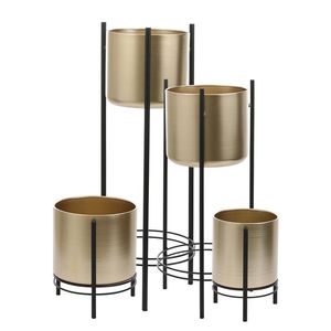 Elegante Exhibidor de Metal para Macetas, Diseño Duradero, Capacidad de 4L-12L, Soporte para Macetas Multi-Estilo para Interiores/Exteriores, Hogar y Jardín - Product Image 1
