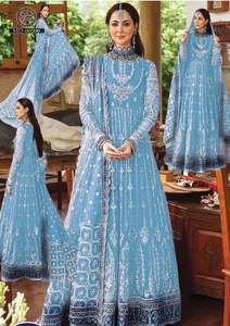 Fertig zum Tragen Sommerliches Casual Party Saree-Kleid für Damen 2025 Neuheiten Pakistanische Damenmode Partykleidung Saree - Product Image 2