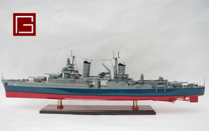 Gia Nhien Fabricant Approuvé Conception Personnalisée Bas quantité minimale de commande USS INDIANAPOLIS ARTISANAT EN BOIS - Product Image 2