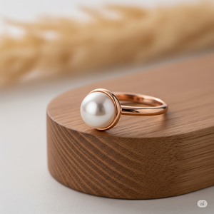 Luxury 925 Silver Gemstone <b>Ring</b> Exquisite Freshwater Pearl <b>Crystal</b> Rose Gold Plating Trendy Wedding Parties Band Gift Daily Wear - Product Image 6