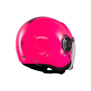 Casco de Motocicleta MT Helmets Viale SV S Solid A8 Rosa Brillante, Estilo Retro con Visera Abatible, Talla XL, Nuevo, para Mujer, Verano, Urbano-Turismo - Product Image 1