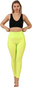 Leggings de sport pour femmes tendance 2025, taille mi-haute, polyester et élasthanne uni, séchage rapide, grande taille, confortable pour le yoga - Product Image 2