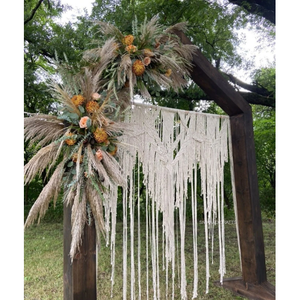 Arco de Boda de Macramé Hecho a Mano, Elegante Decoración para Puerta y Pared, Macramé para Fondo de Boda - Product Image 2