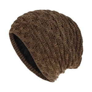 High Quality Adjustable <b>Fleece</b> Slouchy <b>Beanies</b> Custom Logo Embroidery Patch OEM Wholesale Comfortable Warm Winter Unisex - Product Image 5
