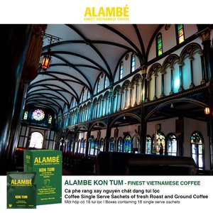 รสหวานอันเป็นเอกลักษณ์ชวนให้นึกถึงคาราเมลรสหวาน alambe Kon Tum กาแฟคั่วทั้งหมด230กรัมทำในเวียดนาม Kafei - Product Image 4