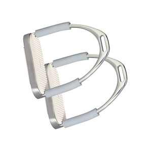 Nueva llegada occidental silla de montar ecuestre estribos de aluminio de base ancha antideslizante ligero OEM exportación directa de fábrica - Product Image 1