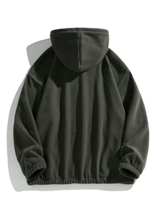 Sweat à capuche en molleton de coton mélangé épais pour hommes pull surdimensionné Basics personnalisable pour l'hiver vente en gros - Product Image 4