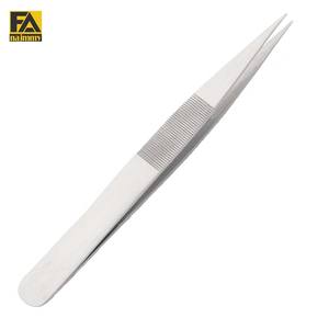 Pinzas de relojero de acero inoxidable de punta fina, extensiones de pestañas profesionales de alta calidad, cejas - Product Image 1