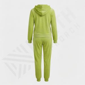 Conjunto de Dos Piezas de Chándal con Logotipo Personalizado, Sudadera con Capucha y Pantalones Deportivos de Terciopelo para Mujer, Precio de Mayoreo - Product Image 2