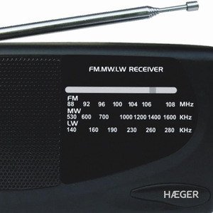 Radio analogique multibandes portable AM/FM/LW avec écouteurs (Haeger PR-TRI.002A) - Product Image 2