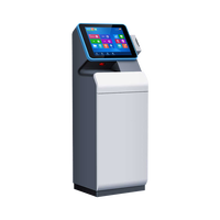 Kiosque en libre-service pour documents, paiement automatique, kiosque de numérisation, montage au sol, terminal de point de vente, scanner de code QR, clavier, souris, tiroir