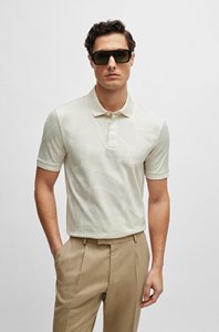 Gran oferta 100% algodón para hombres para camisetas de polo, tela de punto ecológica de Color sólido hecha a medida - Product Image 5