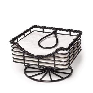 Gold Plated Metal Napkin Holder Stand for Wedding Parties Table Decoration Free Standing Base - Product Image 3