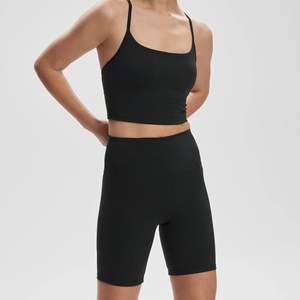 Shorts de sport pour femmes personnalisés, taille élastique simple, haute qualité, tissu 100% élasthanne/polyester, écologique, respirant - Product Image 3