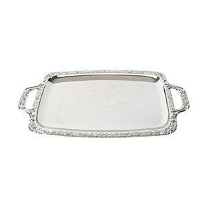 Bandeja de Metal decorativa creativa para comedor de boda, mesa de café y Hotel, estampado con forma rectangular recubierta de plata, novedad - Product Image 2