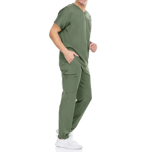 Pantalones Quirúrgicos de Pierna Recta Antiarrugas para Hombre, con Logotipo Personalizado, Uniforme Médico para Hospital, Conjunto de Uniforme para Doctores - Product Image 4