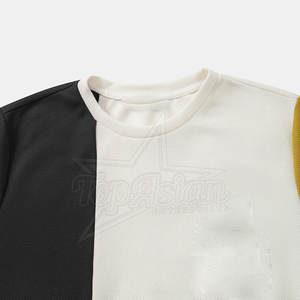 Servicio OEM ligero 100% algodón transpirable antiarrugas manga corta Camisetas De hombre tela de punto personalizada para la mejor venta - Product Image 3