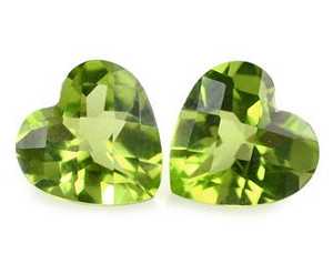 Peridoto Verde 100% Natural, Piedra Preciosa Semipreciosa con Corte Corazón Facetado, Precios de Mayoreo, Piedras Preciosas de Tamaño Calibrado, OEM ODM - Product Image 2