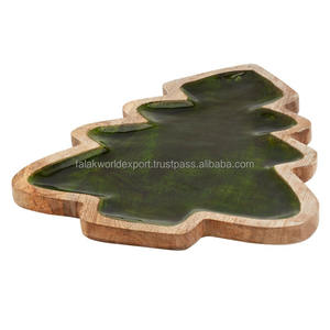 ของตกแต่งต้นคริสต์มาสทำจากไม้ที่แขวนอยู่กลางต้นคริสมาสต์ที่ทำจากไม้ - Product Image 5