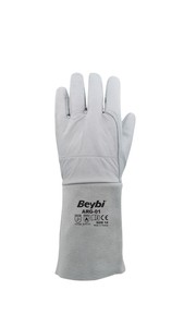 Guantes de soldadura de argón de cuero Premium Duraderos y cómodos para trabajos industriales al aire libre y resistentes al calor - Product Image 5