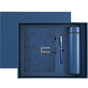 Carnet en cuir OS19 A5 avec coffret cadeau bouteille en acier inoxydable, carnets personnalisables, articles à 2 dollars - Product Image 3