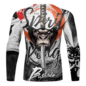 Mma rashguard เสื้อยืดกิโมโนผู้ชาย, เสื้อยืดพิมพ์ลาย3D ใหม่ BJJ kickboxmma เสื้อยืดรัดกล้ามเนื้อนักมวยไทย