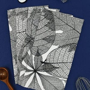 Fourniture en gros de serviettes de cuisine en coton 100% brodées et colorées personnalisées avec impression personnalisée - Product Image 3